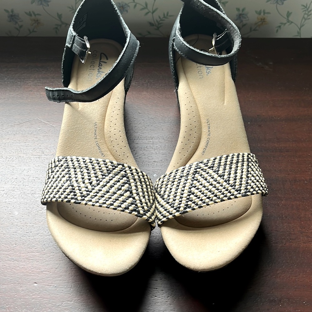 Clarks wedge sandals
